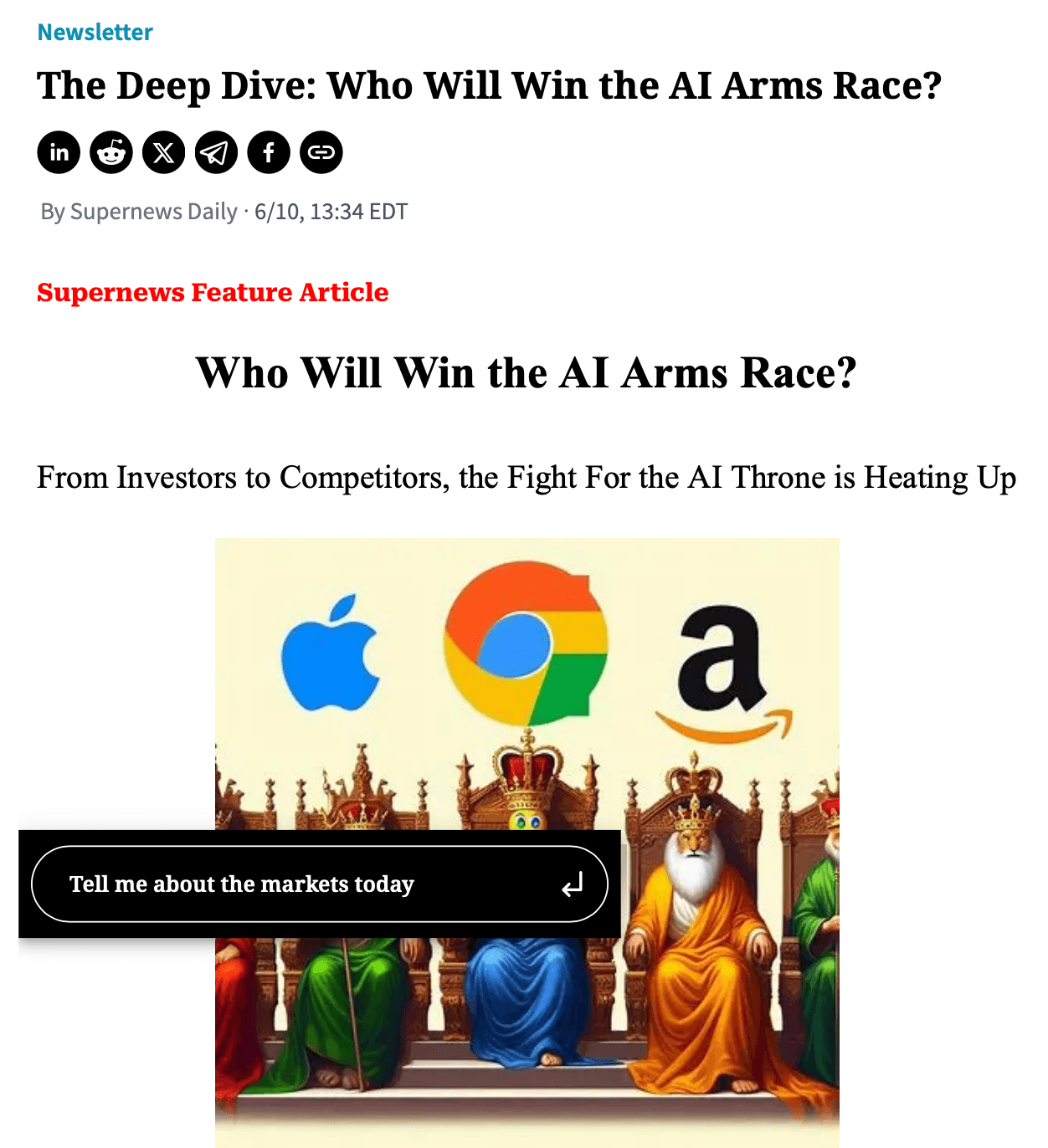 Who Will Win the AI Arms Race?